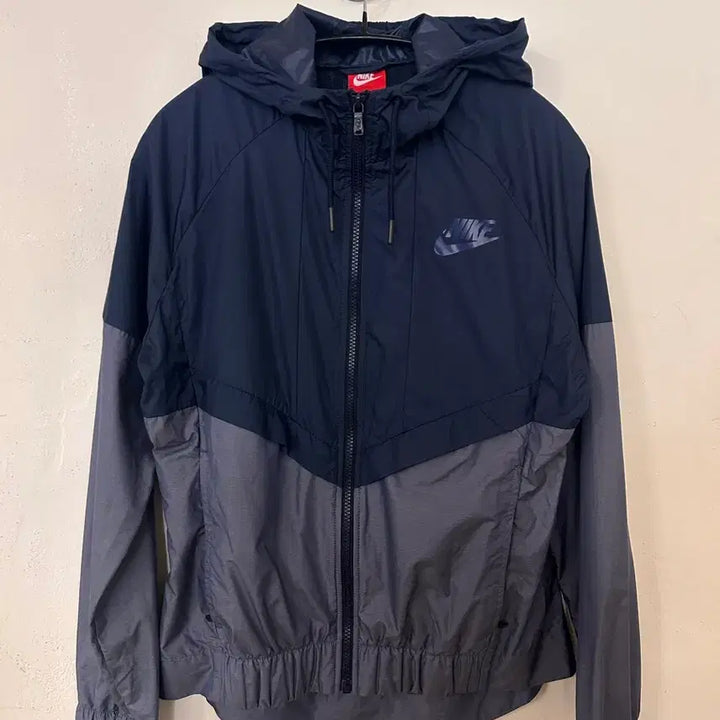 [BUNJANG] Nike Windbreaker Jacket Navy/Grey / 나이키 바람막이 M 네이비/그레이