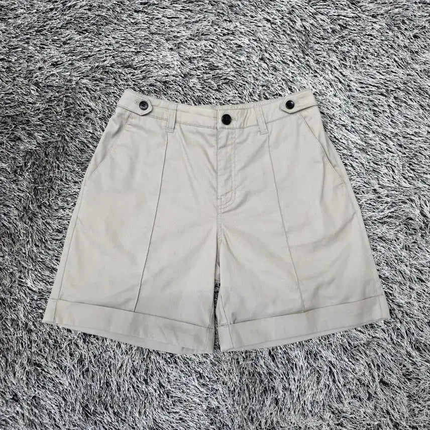 [BUNJANG] National Geographic Beige Cotton Shorts (27 inch) / 내셔널지오그래픽 베이지 코튼 반바지/여성(27인치)/B1047