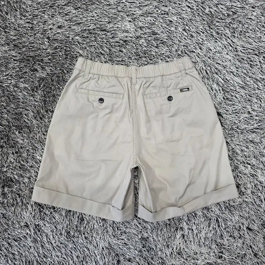 [BUNJANG] National Geographic Beige Cotton Shorts (27 inch) / 내셔널지오그래픽 베이지 코튼 반바지/여성(27인치)/B1047