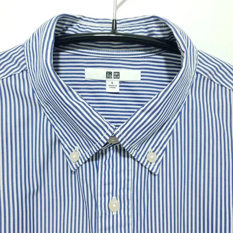 [BUNJANG] Uniqlo Striped Shirt L / 유니클로 스트라이프 셔츠 L_M2631