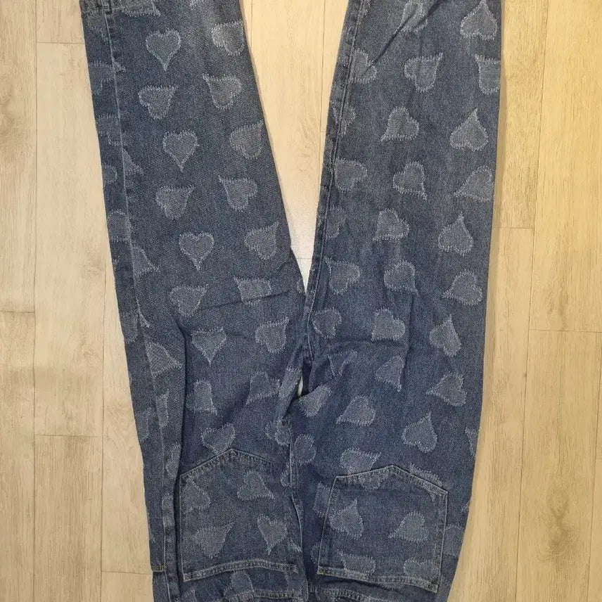 [BUNJANG] XTONZ Heart Denim Jacket L / 엑스톤즈 하트 데님 L