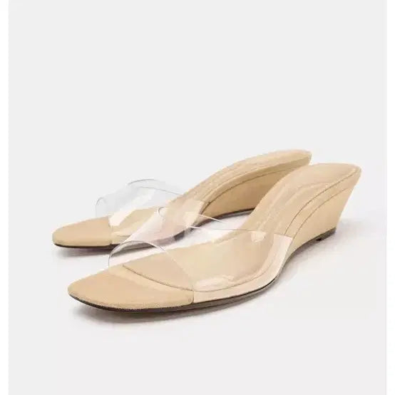 [BUNJANG] Zara Vinyl Wedge Sandals / Zara 비닐 웨지 샌들 240(공홈품절)