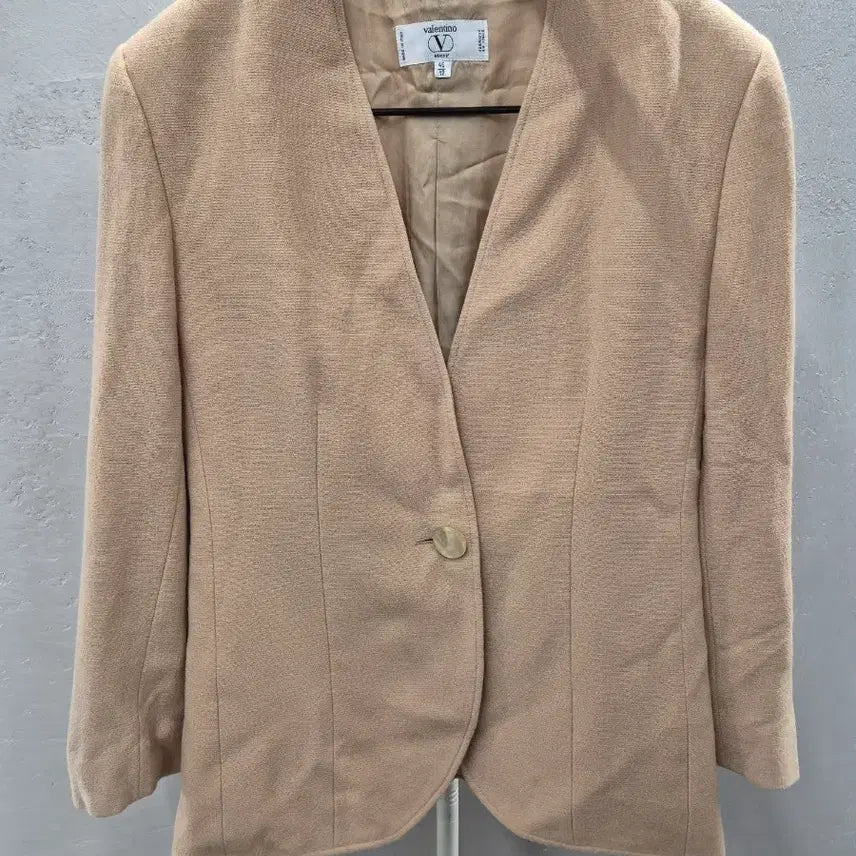 [BUNJANG] Valentino Miss V Beige Jacket / 발렌티노 Miss V 자켓 46 베이지