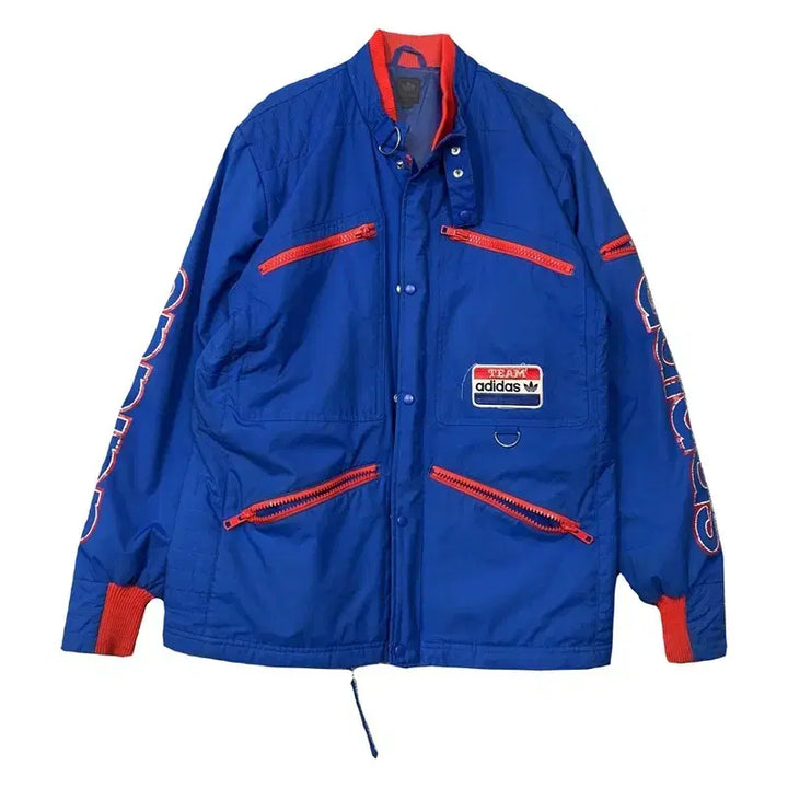 [BUNJANG] Adidas Old School Windbreaker Jacket Blue Size S / 아디다스 흑탭 올드스쿨 윈드 자켓 S
