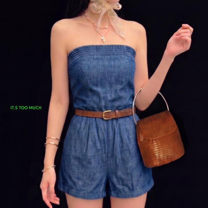 [BUNJANG] Sleeveless Mini Dress with Shorts Set / 2277 슈트반바지 미니원피스 나시원피스 여자원피스 반팔원피스