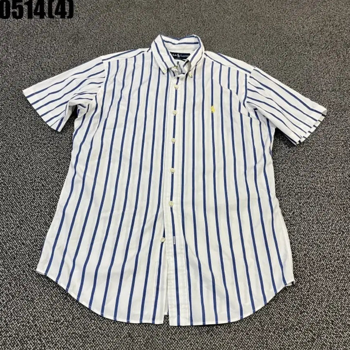 [BUNJANG] Polo Ralph Lauren Striped Short Sleeve Shirt / 폴로 랄프로렌 스트라이프 반팔 셔츠