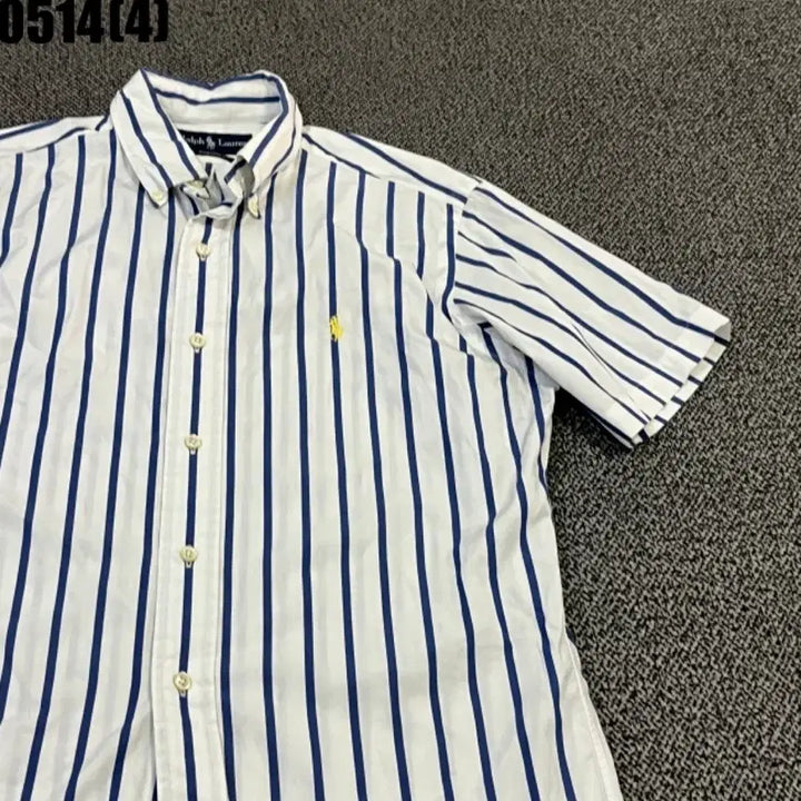 [BUNJANG] Polo Ralph Lauren Striped Short Sleeve Shirt / 폴로 랄프로렌 스트라이프 반팔 셔츠