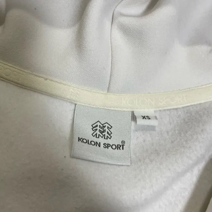 [BUNJANG] KOLON SPORT White Hooded Zip-Up XS / 코오롱스포츠 화이트 후드집업 xs
