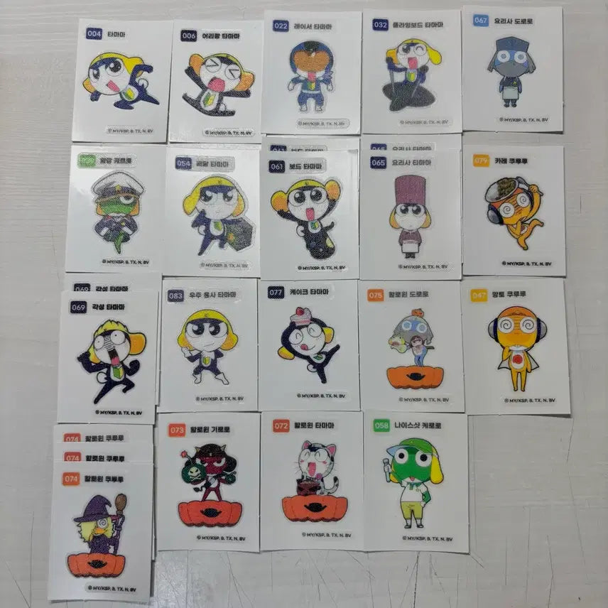 [BUNJANG] Keroro Ddiddiddiseal Tamama Cat Sticker / 케로로 띠부띠부씰 타마마 고양이