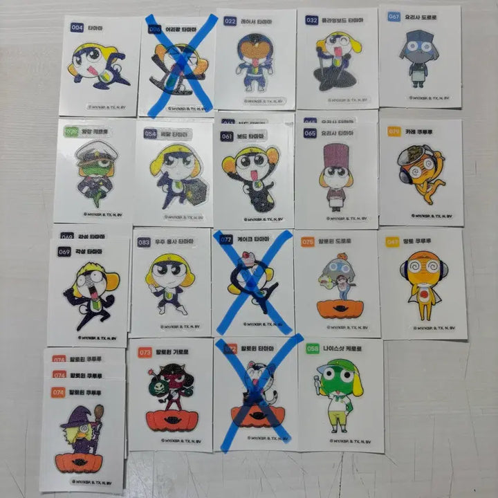 [BUNJANG] Keroro Ddiddiddiseal Tamama Cat Sticker / 케로로 띠부띠부씰 타마마 고양이
