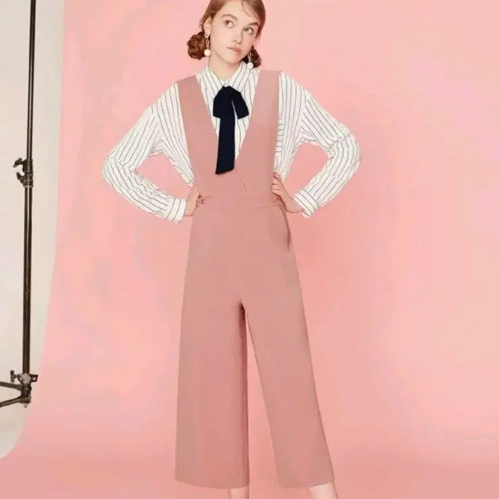 [BUNJANG] Clicky Jumpsuit Wide Pants / 클리지  점프수트 와이드팬츠