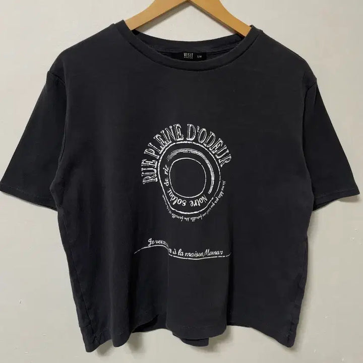 [BUNJANG] 55-66 VISIT Spandex Loose Fit Short Sleeve T-Shirt / 55-66 VISIT 스판 루즈핏 반팔티 정품