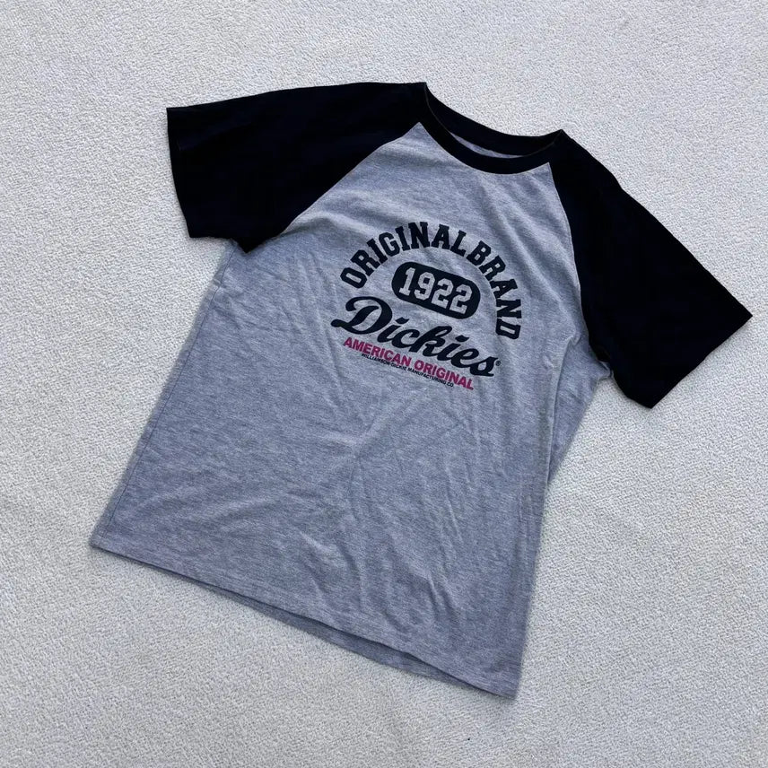 [BUNJANG] Dickies 1922 Raglan Short Sleeve T-Shirt / 실측확인 디키즈 1922 라글란 반팔 티셔츠 0508E