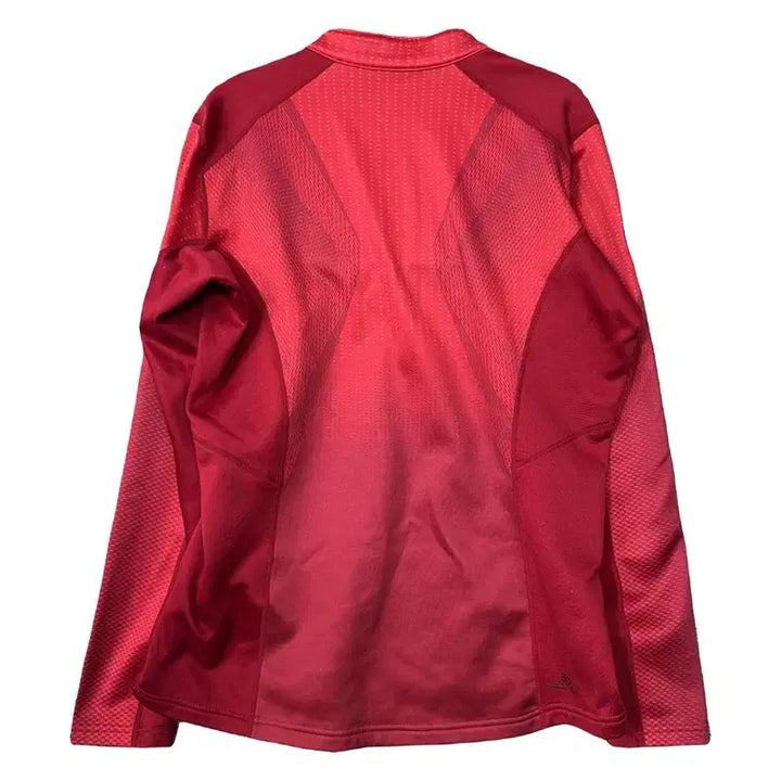 [BUNJANG] KOLON SPORT Red Logo Functional Half-Zip Long Sleeve T-Shirt Size 100 / 코오롱 레드 로고 등산 기능성 반집업 긴팔티 100