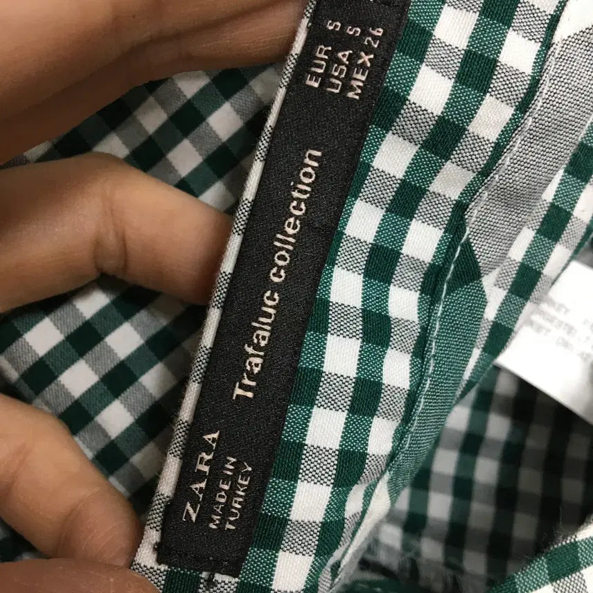 [BUNJANG] Zara Checkered Skirt / 자라 체크 스커트 치마