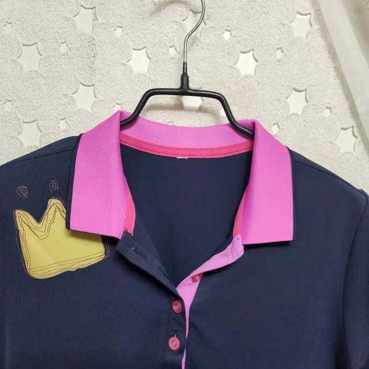[BUNJANG] Navy Collar Short Sleeve T-Shirt Women&