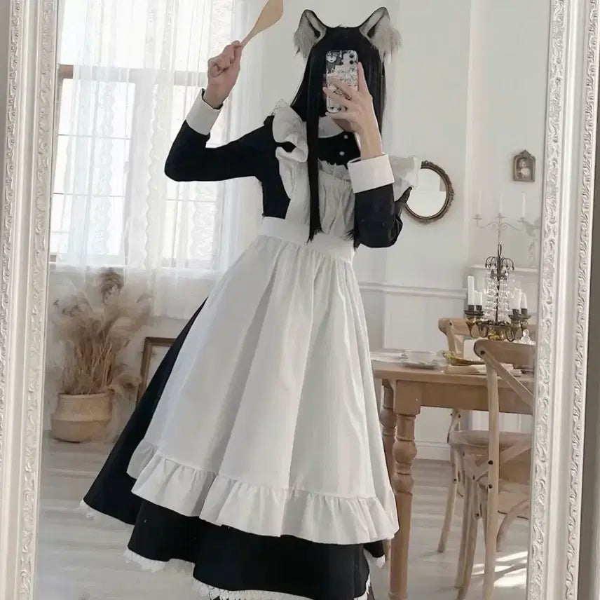 [BUNJANG] Maid Cosplay Costume Dress / 코스프레 메이드복 S 판매