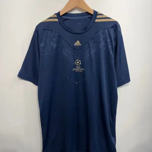 [BUNJANG] Adidas Champions League Navy Functional Short Sleeve T-Shirt (Size 105) / 105 아디다스 챔피언스리그 네이비 기능성 반팔 티셔츠