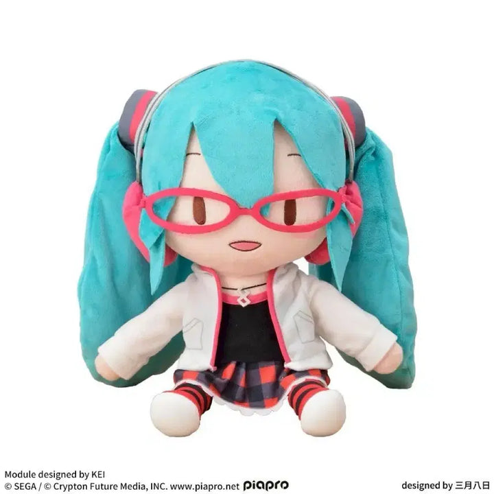 [BUNJANG] Hatsune Miku Fuwa Pucci LL Plush Doll / 하츠네 미쿠 후와푸치 LL 안경 플러시돌 인형