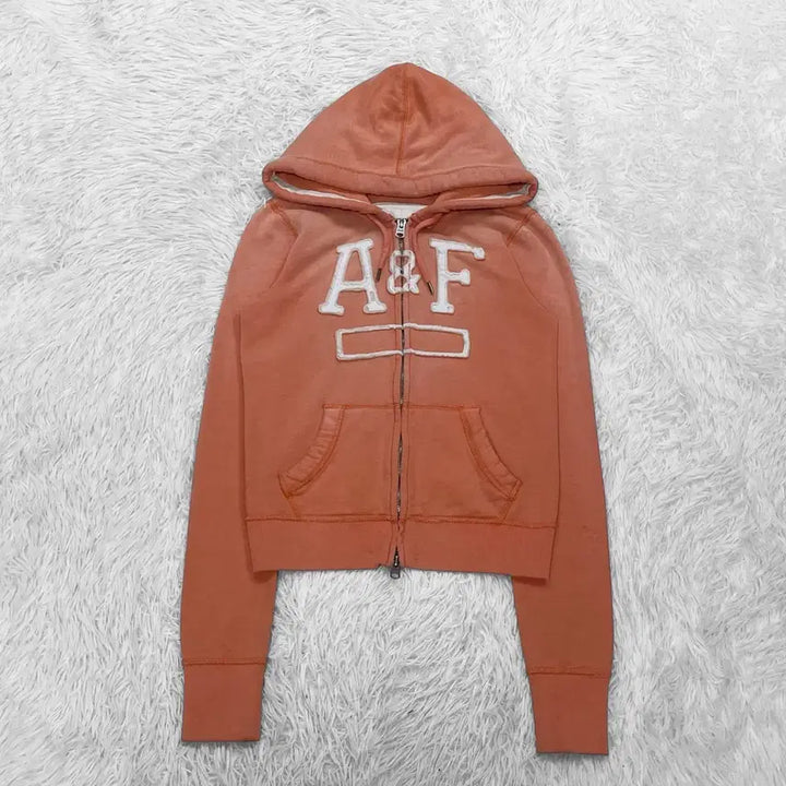 [BUNJANG] Abercrombie &amp; Fitch Spell Logo Hoodie Zip-up / 아베크롬비 스펠 로고 후드집업