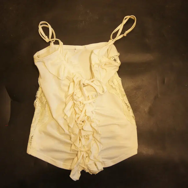 [BUNJANG] Vintage Retro Sleeveless Blouse Women&