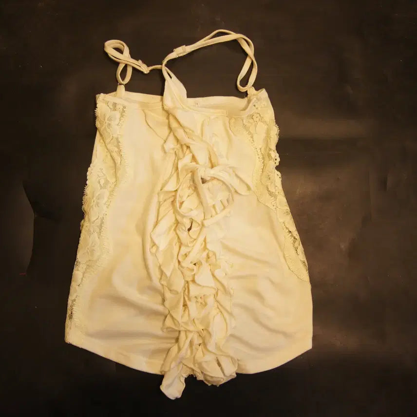 [BUNJANG] Vintage Retro Sleeveless Blouse Women&