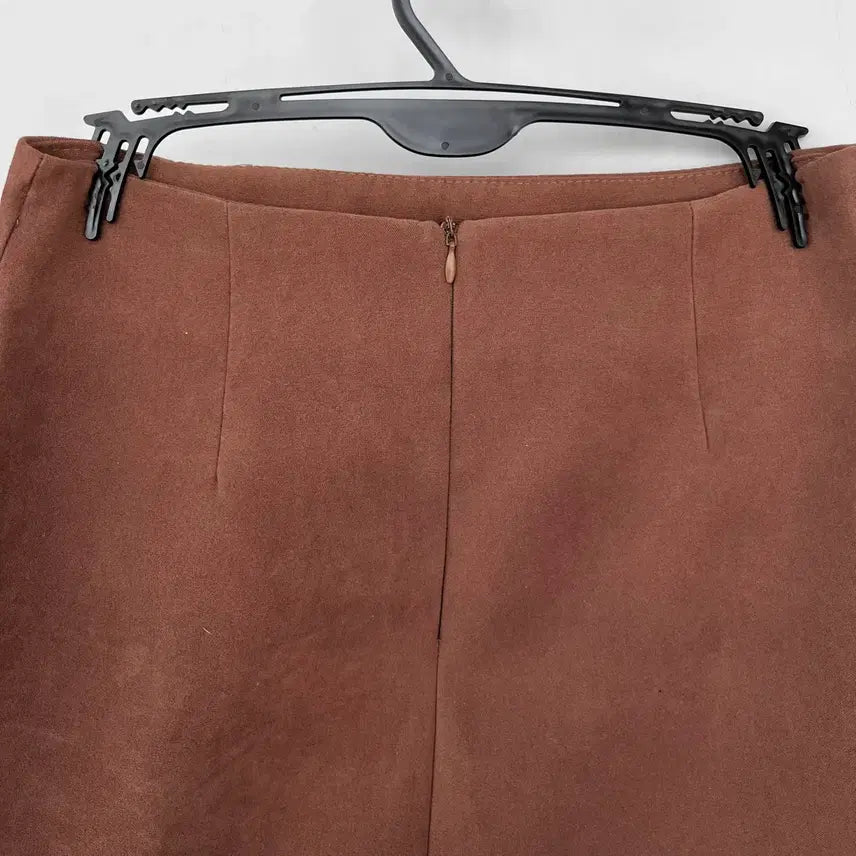 [BUNJANG] Suede Mini Skirt / 스웨이드 미니스커트 착샷o
