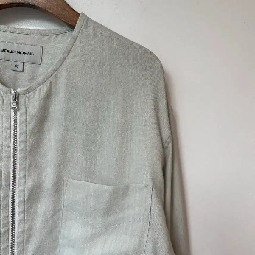 [BUNJANG] Solid Homme Zipper Shirt Jacket Size 48 / 솔리드옴므 지퍼 셔츠형 자켓 48사이즈