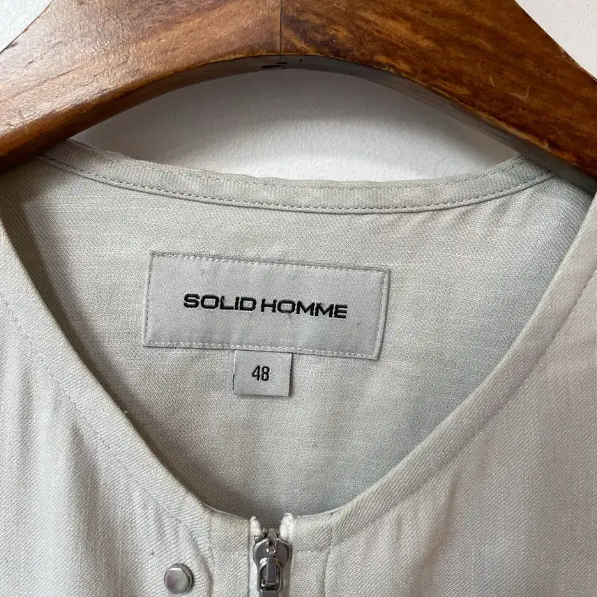 [BUNJANG] Solid Homme Zipper Shirt Jacket Size 48 / 솔리드옴므 지퍼 셔츠형 자켓 48사이즈