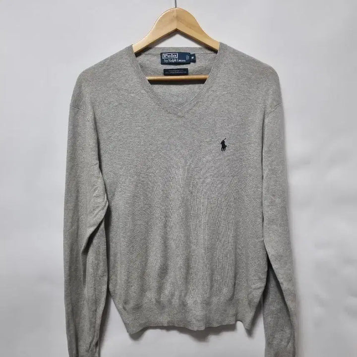 [BUNJANG] Polo Ralph Lauren V-Neck Knit Sweater M / 폴로 랄프로렌 브이넥 니트 M