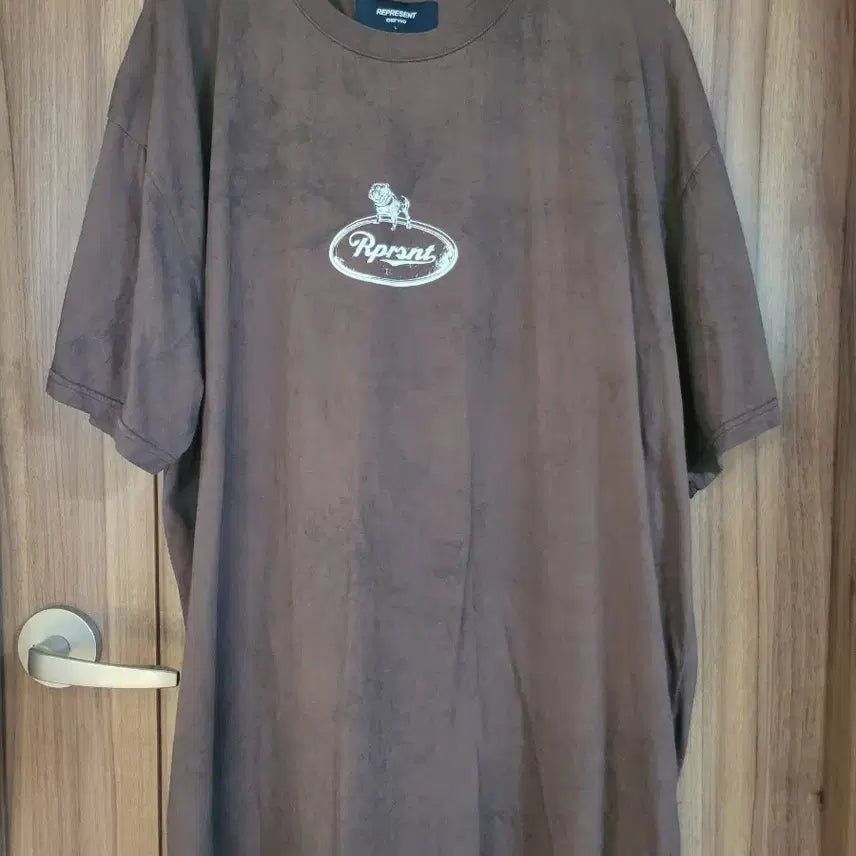[BUNJANG] Represent Rprnt Brown Short Sleeve T-Shirt / 리프레젠트 Rprnt 브라운 반팔 티셔츠