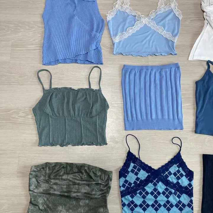 [BUNJANG] Sleeveless Halterneck Tank Top for BJ/Broadcasting Wear / 민소매 홀터넥 나시 bj의상 방송복