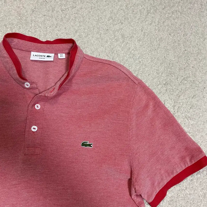 [BUNJANG] Lacoste Slim Fit Short Sleeve Polo Shirt L / 라코스테 반팔 카라티 슬림핏 L