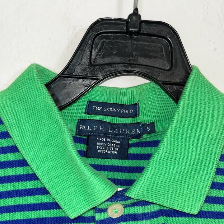 [BUNJANG] Polo Ralph Lauren Striped Collar T-Shirt / 폴로 스트라이프 카라티
