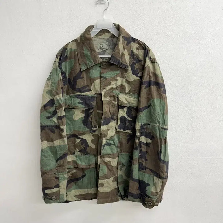 [BUNJANG] US Military Woodland Camo Field Jacket (M) / 80S USA 미군 우드랜드 밀리터리 자켓 (M)