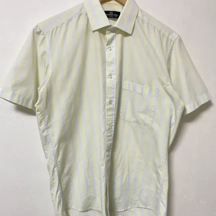 [BUNJANG] Balenciaga Loose Fit Short Sleeve Shirt / 95-100 BALENCIAGA 발렌시아가 루즈핏 반팔 셔츠 남방 정품