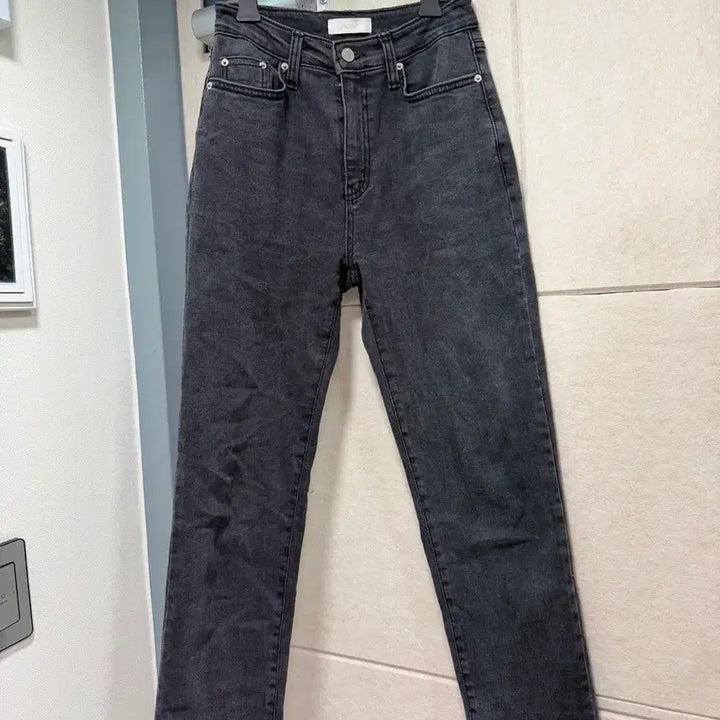 [BUNJANG] Rietta Black Denim Pants - Size S / 리에뜨 블랙진 데님팬츠 S