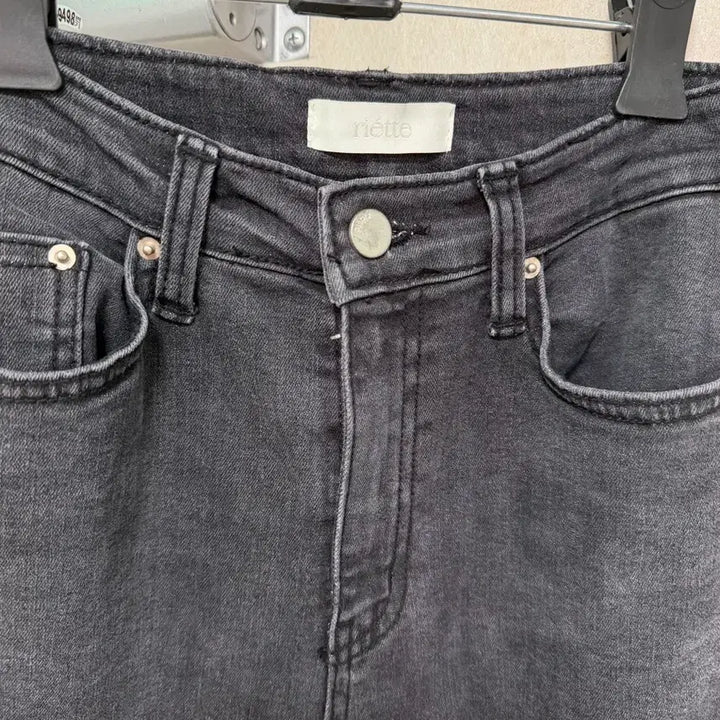 [BUNJANG] Rietta Black Denim Pants - Size S / 리에뜨 블랙진 데님팬츠 S