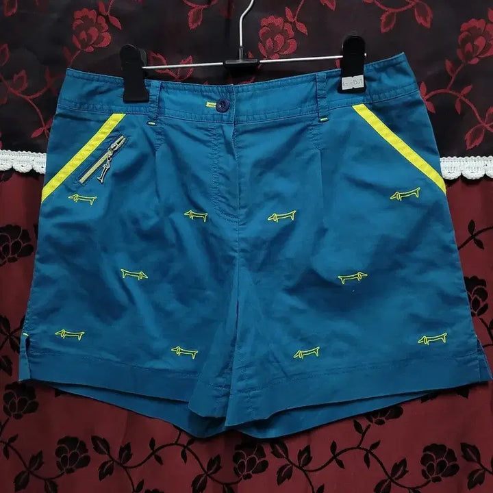 [BUNJANG] Louis Castel Dog Embroidery Shorts Blue / 루이까스텔    강아지 자수 반바지 블루