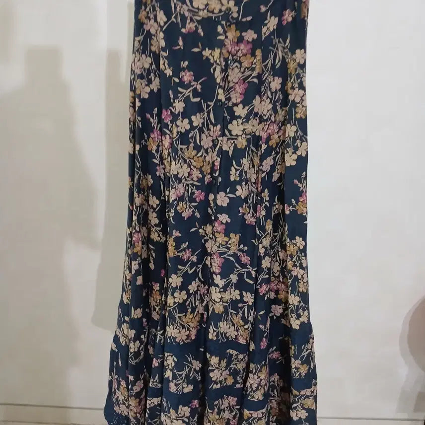 [BUNJANG] Ralph Lauren Printed Long Skirt with Back Banding / 랄프로렌 프린트 백밴딩 롱스커트