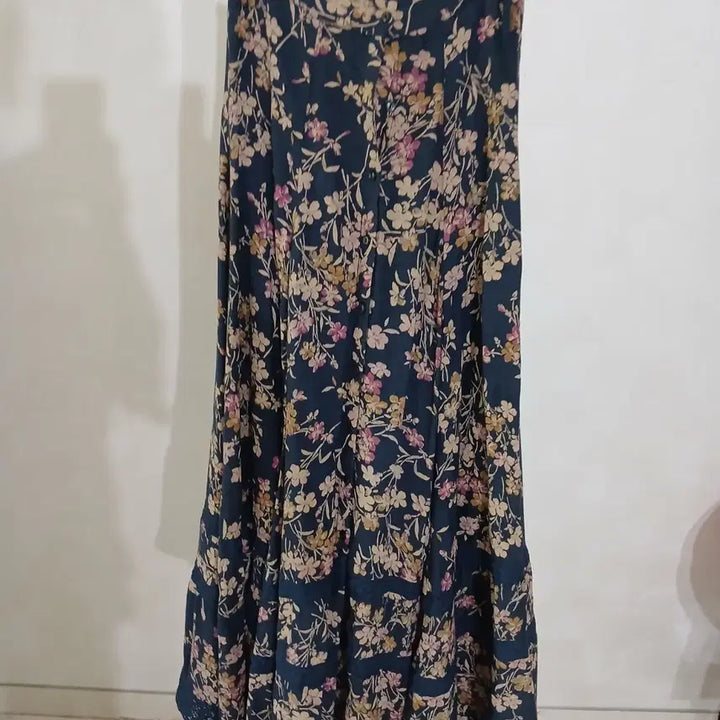 [BUNJANG] Ralph Lauren Printed Long Skirt with Back Banding / 랄프로렌 프린트 백밴딩 롱스커트