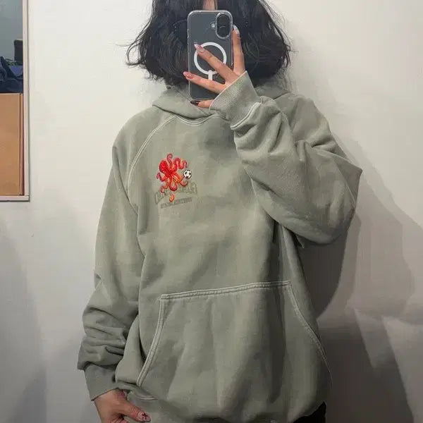 [BUNJANG] M Octo Golfer Percival x Gol Studio Hoodie Khaki / M 옥토 골리 퍼시벌 X 골스튜디오 후디 카키