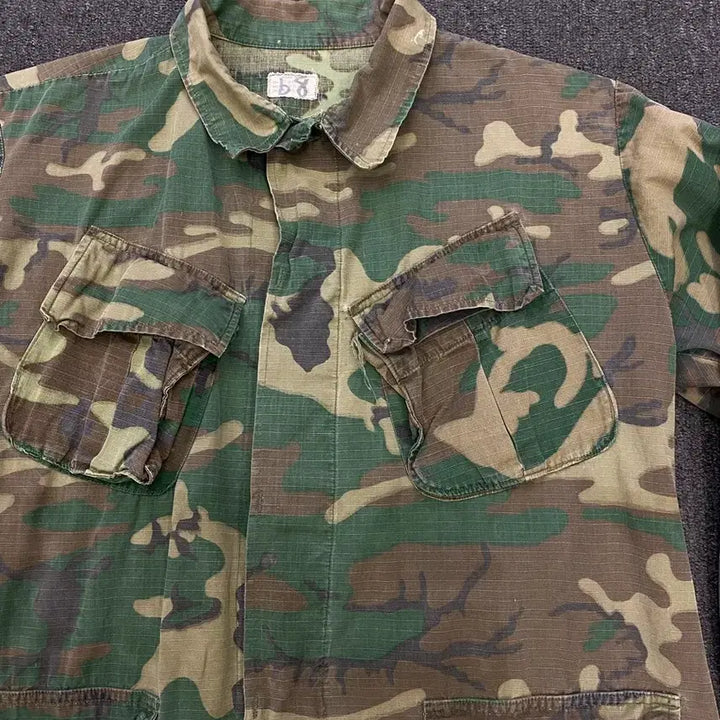 [BUNJANG] 1970s US Military ERDL Camouflage Shirt / 70s 미군 ERDL 밀리터리 카모 셔츠