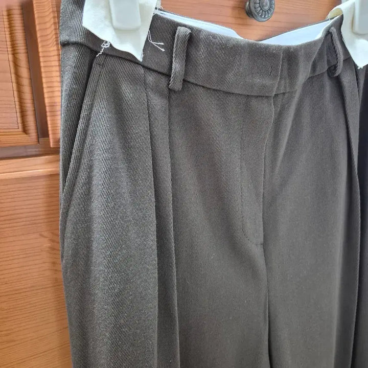 [BUNJANG] ELBORN Rodez Wool Wide Slacks Khaki Brown / 엘보른 울슬랙스 rodez wool wide slacks 카키브라운 36