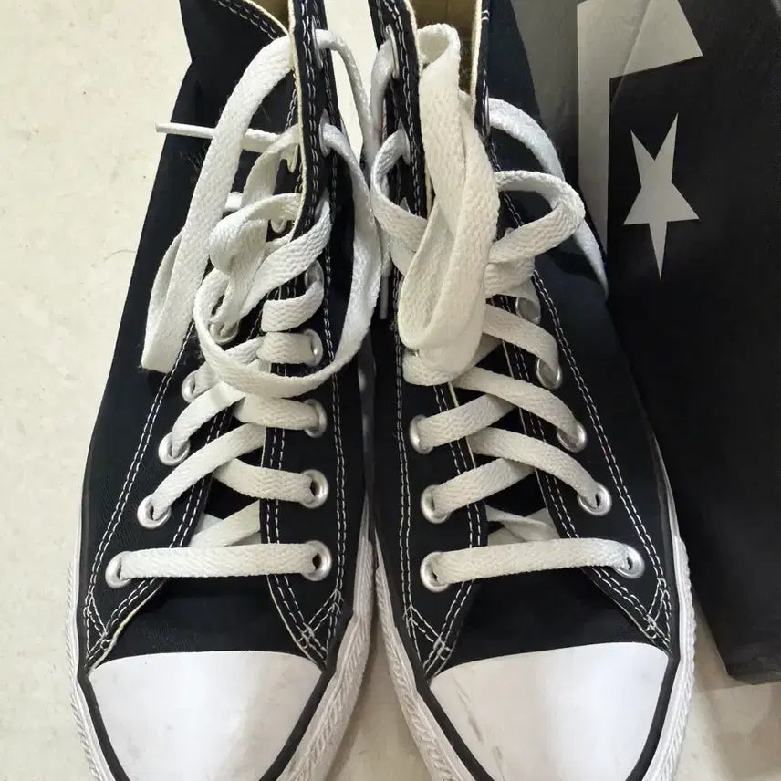 [BUNJANG] Converse Canvas High Top Sneakers Black Size 8.5 / 캔버스 하이 운동화 8.5