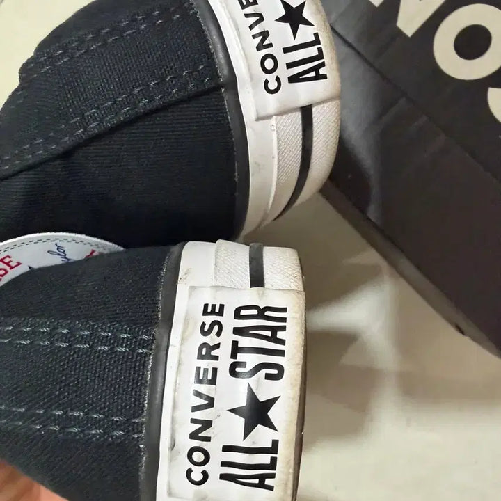 [BUNJANG] Converse Canvas High Top Sneakers Black Size 8.5 / 캔버스 하이 운동화 8.5