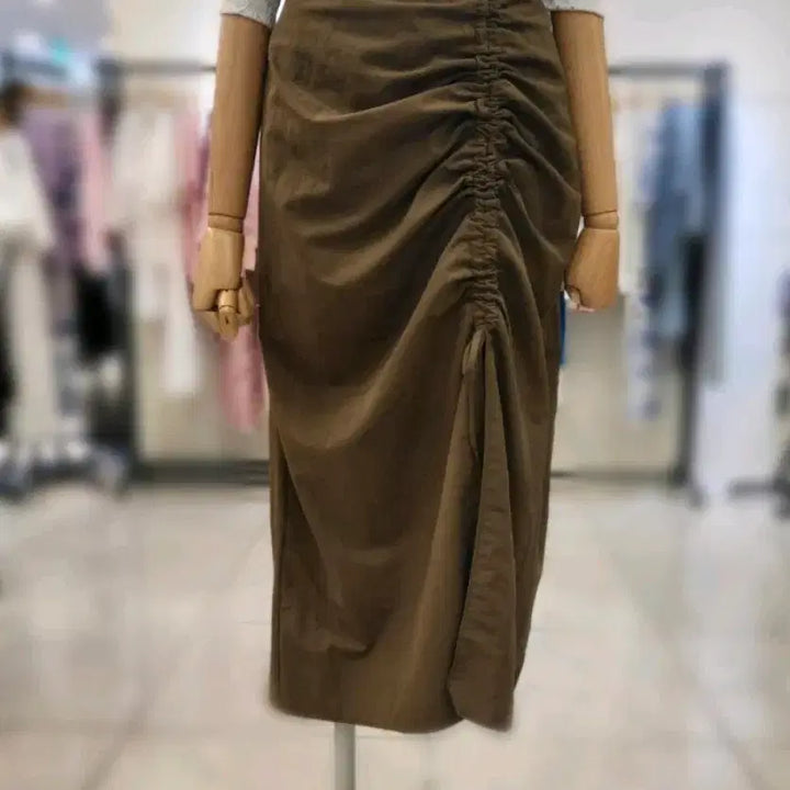 [BUNJANG] Drawstring Shirred Skirt / 끈조절 셔링스커트