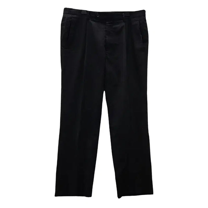 [BUNJANG] TOPVALU Vintage Striped Black Slacks Pants / TOPVALU 빈티지 스트라이프 블랙 슬랙스팬츠