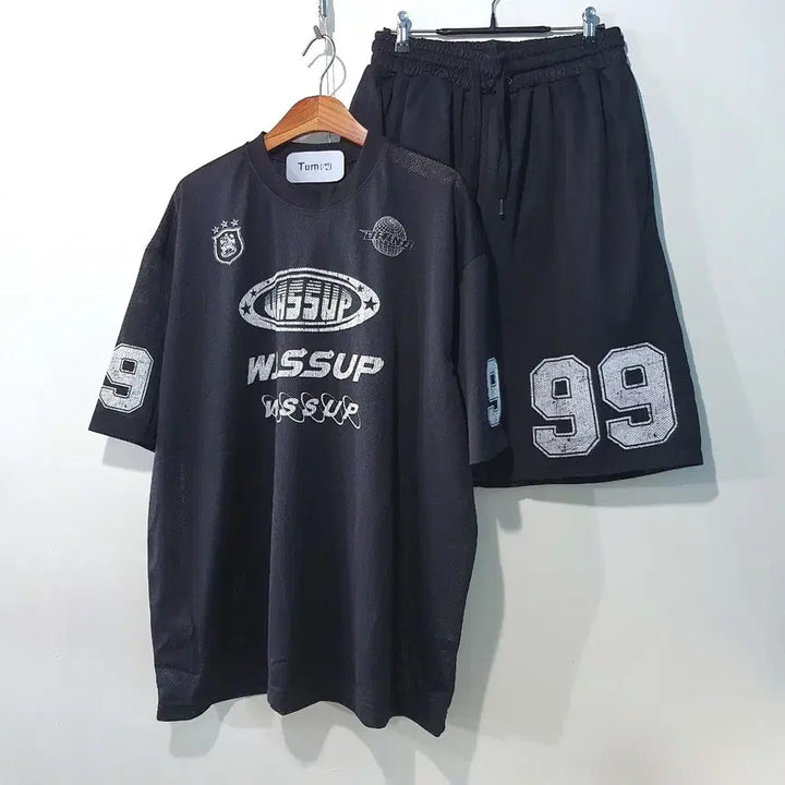 [BUNJANG] WASSUP Mesh Box Short Sleeve Set 3 Colors / SS신상) 와썹 메쉬 박스 반팔 세트 3color