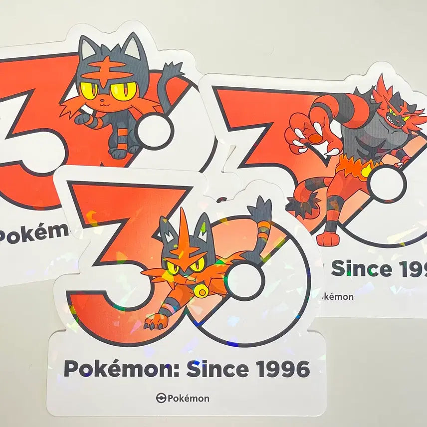 [BUNJANG] Pokemon 30th Anniversary Stickers Nyaovul Evolution Set / 포켓몬 30주년 스티커 냐오불 진화 세트
